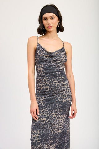 Leopard Print Maxi Dress from Maxi Dresses collection you can buy now from Fashion And Icon online shop