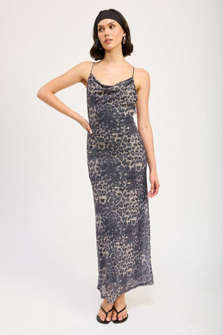 Leopard Print Maxi Dress from Maxi Dresses collection you can buy now from Fashion And Icon online shop