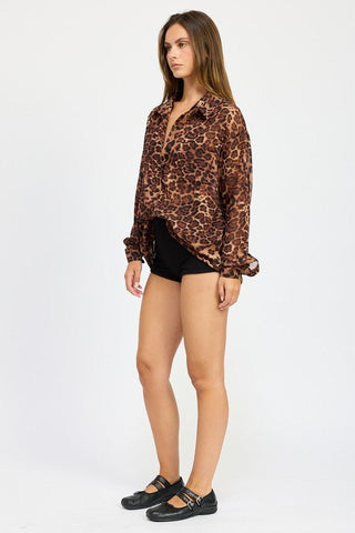 Leopard Print Shirt from Shirts collection you can buy now from Fashion And Icon online shop