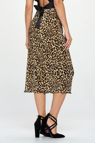 Leopard Print Skirt from Midi Skirts collection you can buy now from Fashion And Icon online shop