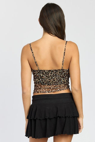 Leopard Print Top from Crop Tops collection you can buy now from Fashion And Icon online shop