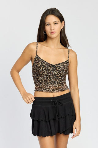 Leopard Print Top from Crop Tops collection you can buy now from Fashion And Icon online shop