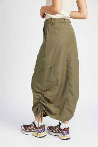 Long Cargo Skirt from Maxi Skirts collection you can buy now from Fashion And Icon online shop