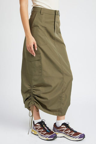 Long Cargo Skirt from Maxi Skirts collection you can buy now from Fashion And Icon online shop