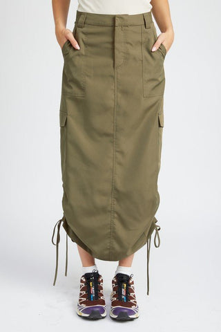 Long Cargo Skirt from Maxi Skirts collection you can buy now from Fashion And Icon online shop