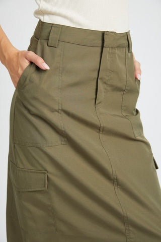 Long Cargo Skirt from Maxi Skirts collection you can buy now from Fashion And Icon online shop