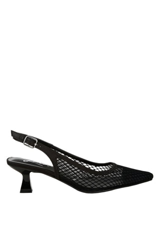 Mesh Pointed Slingback Heels from Mule collection you can buy now from Fashion And Icon online shop