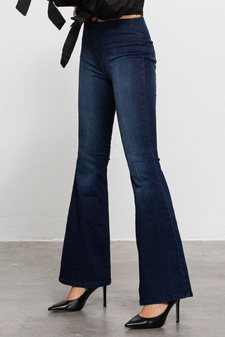 Mid - Rise Banded Waist Flare Jeans from Flare Jeans collection you can buy now from Fashion And Icon online shop