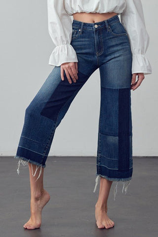 Mid Rise Crop Flare Jeans from collection you can buy now from Fashion And Icon online shop