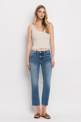 Mid Rise Slim Straight Jeans from Jeans collection you can buy now from Fashion And Icon online shop