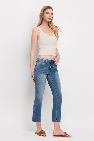 Mid Rise Slim Straight Jeans from Jeans collection you can buy now from Fashion And Icon online shop