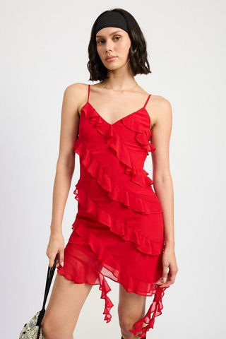 Mini Ruffle Dress from Mini Dresses collection you can buy now from Fashion And Icon online shop