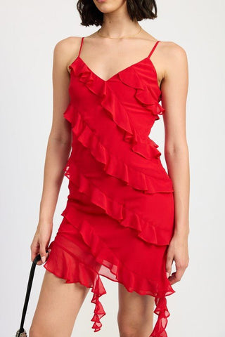 Mini Ruffle Dress from Mini Dresses collection you can buy now from Fashion And Icon online shop