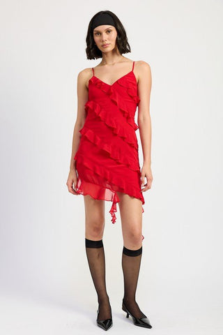 Mini Ruffle Dress from Mini Dresses collection you can buy now from Fashion And Icon online shop