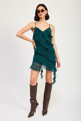 Mini Ruffle Dress from Mini Dresses collection you can buy now from Fashion And Icon online shop