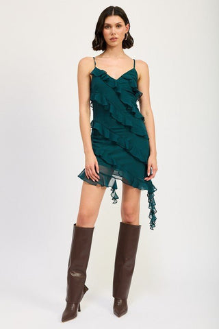 Mini Ruffle Dress from Mini Dresses collection you can buy now from Fashion And Icon online shop