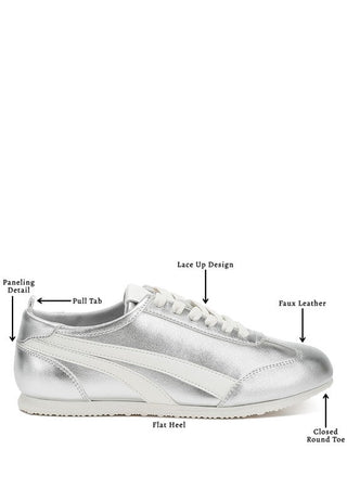 Montek Metallic Lace - Up Sneakers from Sneakers collection you can buy now from Fashion And Icon online shop