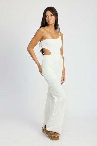 One Shoulder Knit Jumpsuit from Jumpsuit collection you can buy now from Fashion And Icon online shop