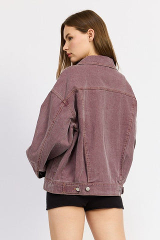 Oversized Denim Shirt Jacket from Shirt Jacket collection you can buy now from Fashion And Icon online shop