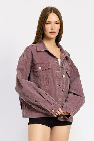 Oversized Denim Shirt Jacket from Shirt Jacket collection you can buy now from Fashion And Icon online shop