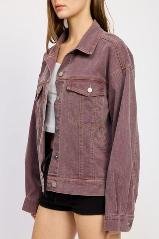 Oversized Denim Shirt Jacket from Shirt Jacket collection you can buy now from Fashion And Icon online shop