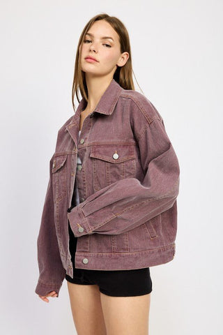 Oversized Denim Shirt Jacket from Shirt Jacket collection you can buy now from Fashion And Icon online shop