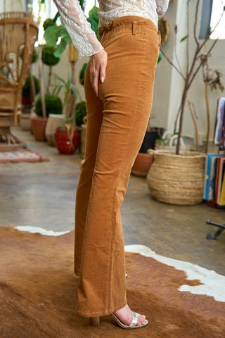 Plus Size Corduroy Flare Pants from Flare Pants collection you can buy now from Fashion And Icon online shop