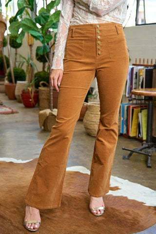 Plus Size Corduroy Flare Pants from Flare Pants collection you can buy now from Fashion And Icon online shop