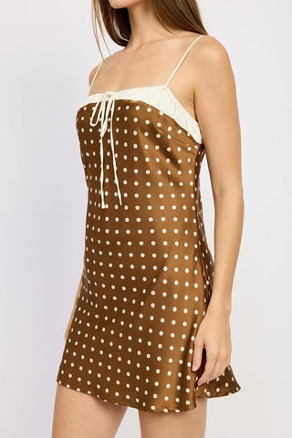 Polka Dot Mini Dress from Mini Dresses collection you can buy now from Fashion And Icon online shop