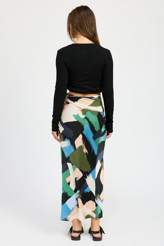 Printed Maxi Skirt from Maxi Skirts collection you can buy now from Fashion And Icon online shop