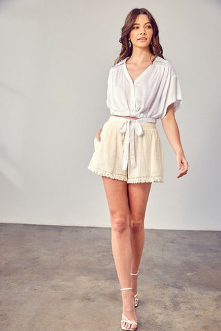 Pull On Cotton Shorts from Shorts collection you can buy now from Fashion And Icon online shop