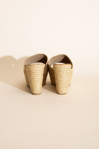 Raffia Wedge Sandals from Platform Heel collection you can buy now from Fashion And Icon online shop