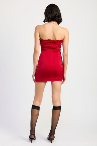 Red Mini Dress from Mini Dresses collection you can buy now from Fashion And Icon online shop