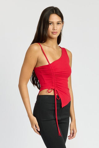 Red One Shoulder Top from Crop Tops collection you can buy now from Fashion And Icon online shop