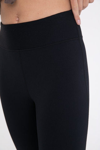 Ribbed Flare High Waisted Leggings from Flare Leggings collection you can buy now from Fashion And Icon online shop