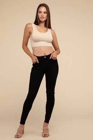 Ribbed Seamless Crop Top from Crop Tops collection you can buy now from Fashion And Icon online shop