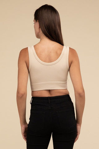 Ribbed Seamless Crop Top from Crop Tops collection you can buy now from Fashion And Icon online shop