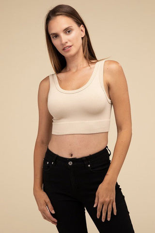 Ribbed Seamless Crop Top from Crop Tops collection you can buy now from Fashion And Icon online shop