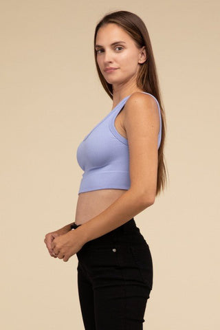 Ribbed Seamless Crop Top from Crop Tops collection you can buy now from Fashion And Icon online shop