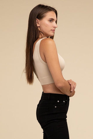 Ribbed Seamless Crop Top from Crop Tops collection you can buy now from Fashion And Icon online shop