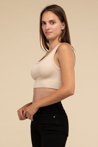 Ribbed Seamless Crop Top from Crop Tops collection you can buy now from Fashion And Icon online shop