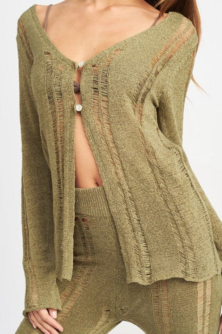 Ripped Cardigan from Cardigans collection you can buy now from Fashion And Icon online shop