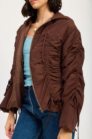 Ruched Puff Jacket from Puffer Jackets collection you can buy now from Fashion And Icon online shop