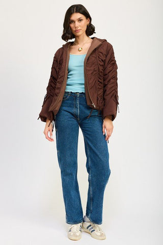 Ruched Puff Jacket from Puffer Jackets collection you can buy now from Fashion And Icon online shop