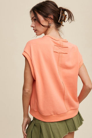 Short Sleeve Sweatshirt from Basic Tops collection you can buy now from Fashion And Icon online shop