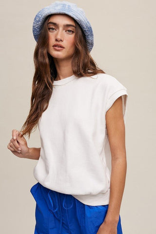 Short Sleeve Sweatshirt from Basic Tops collection you can buy now from Fashion And Icon online shop