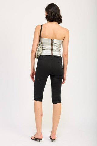 Silver Corset Top from Strapless Top collection you can buy now from Fashion And Icon online shop