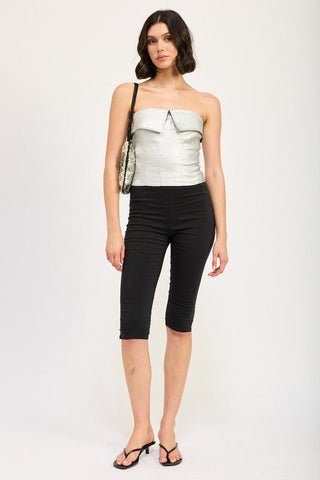 Silver Corset Top from Strapless Top collection you can buy now from Fashion And Icon online shop