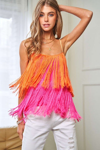 Sleeveless Fringe Top from Blouses collection you can buy now from Fashion And Icon online shop