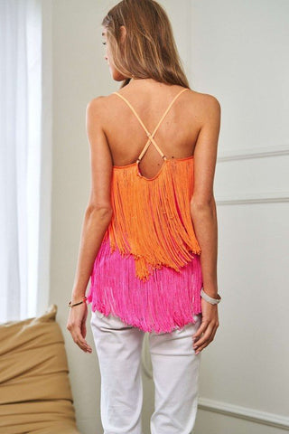 Sleeveless Fringe Top from Blouses collection you can buy now from Fashion And Icon online shop